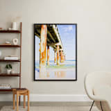 "Rusty Bridge" - Art Print in Rust red by Katrina Leandro - In a Room