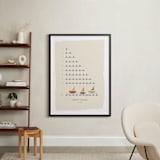 "The Counting Ocean" - Personalized Art Print in Indigo by Michelle Enderton - In a Room