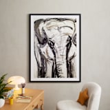 "In the Room II" - Art Print in Elephant Grey by Holly Royval - In a Room