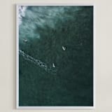 "Ride II" - Art Print in Teal by Shari Margolin - Framed