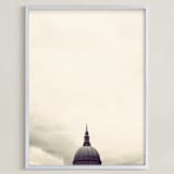 "St. Paul's Cathedral, London" - Art Print in Beige Sky by 45wall design - Framed