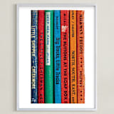 "Little Skipper - Vintage Reading Series" - Art Print in Saturated Colors by Sheila Corcoran - Framed