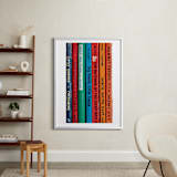 "Little Skipper - Vintage Reading Series" - Art Print in Saturated Colors by Sheila Corcoran - In a Room