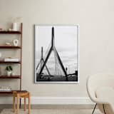 "Bridges of Boston" - Art Print in Black and White by Kelsey McNatt - In a Room