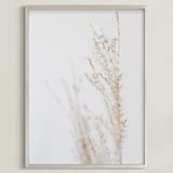 "ghosted neutrals 3" - Art Print in smoke by Baumbirdy - Framed