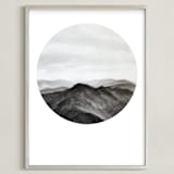 "Looking Forward" - Art Print in Charcoal by Hannah Perrine Mode - Framed
