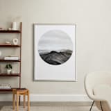 "Looking Forward" - Art Print in Charcoal by Hannah Perrine Mode - In a Room
