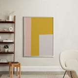 "Color Block No. 3" - Art Print in Dusky Pink by MinimalType - In a Room