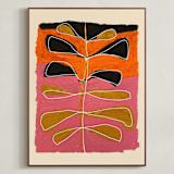 "Underground Opera" - Art Print in Rosebud by Deborah Velasquez - Framed Canvas