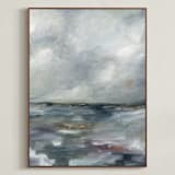 "Le éclat 2" - Art Print in Cloud Blue by Nicoletta Savod - Framed Canvas