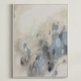 "Who We Are III" - Art Print in Sage and Sand by Christa Kimble - Framed Canvas