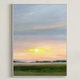 "Summer Glow II" - Art Print in Sunset by Nicole Walsh - Framed Canvas