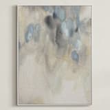 "Who We Are II" - Art Print in Sage and Sand by Christa Kimble - Framed Canvas