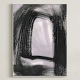 "Hidden and Revealed I" - Art Print in Lilac by Angela Simeone - Framed Canvas