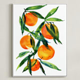 "Tangerine" - Art Print in Tangerine by Alexandra Dzh - Framed Canvas