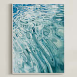 "Slip" - Art Print in Marine Blue by Kelly Johnston - Framed Canvas