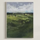 "Tomah" - Art Print in Green Hills by Lorent and Leif - Framed Canvas