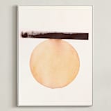 "Stoic 011" - Art Print in Sunset Umber by jinseikou - Framed Canvas