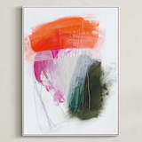 "Protea" - Art Print in Protea Tricolor by Rachel Wadlow - Framed Canvas