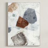 "In Time I" - Art Print in Spice by Jennifer Daily - Framed Canvas