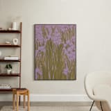 "Iris Garden" - Art Print in Dusty Lavender by Britt Friesell - In a Room