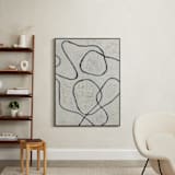 "Black Thread" - Art Print in Weathered White by Alisa Galitsyna - In a Room