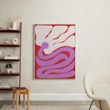 "In Full Bloom" - Art Print in Scarlet Red by Kate Sowinski - In a Room