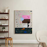 "A Marriage of True Minds" - Art Print in Neon Pink by Keren Toledano - In a Room