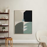 "KissKiss" - Art Print in Seafoam Blue by Christina Flowers - In a Room