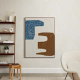 "Color Me Pretty II" - Art Print in Terracotta by Maja Cunningham - In a Room