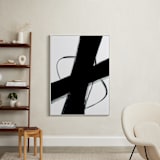 "Beside Myself" - Art Print in black and white by Ilana Greenberg - In a Room