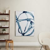"Indigo Plant Cell" - Art Print in Indigo Blue by Mary Gaspar - In a Room