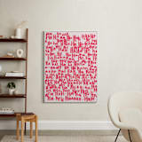 "HA-HA-HA-HA" - Art Print in Rose by Kate Roebuck - In a Room