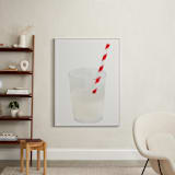 "Whole Milk" - Art Print in Warm Grey by Monica Loos - In a Room