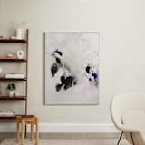 "Evening Flora" - Art Print in Pink Gray by Marta Spendowska - In a Room