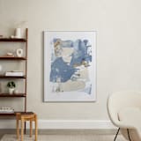 "On the Rocks No. 2" - Art Print in Wedgewood Blue by Julia Contacessi - In a Room