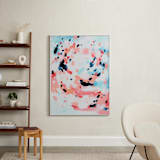 "Grapefruity" - Art Print in Coral by Katie Craig - In a Room