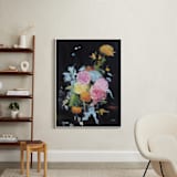 "The Blooming of Bliss" - Art Print in Black by Mary Ketch - In a Room