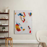 "Down the Trail" - Art Print in Red by Mary Gaspar - In a Room