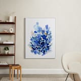 "Sea Glass" - Art Print in Ocean Blue by Yao Cheng Design - In a Room