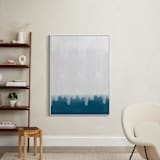 "Rain Storm I" - Art Print in Emerald Green by Deb Presutto - In a Room