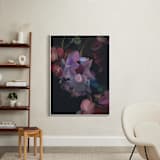 "Midnight Petals" - Art Print in Midnight Plum by Amy Hall - In a Room