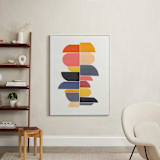 "summer totem" - Art Print in retro summer by Chris Rossi - In a Room