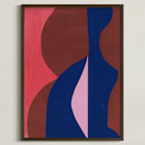 "Dreaming in Blue II" - Art Print in Byzantine Blue by cyrille gulassa - Framed