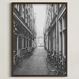 "Amsterdam " - Art Print in Black and White by Teresa Lang Co - Framed