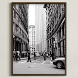 "Downtown IV" - Art Print in Black & White by Erin Beutel - Framed
