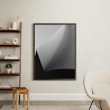 "Swept Away II" - Art Print in Black & white by Angie McMonigal - In a Room