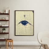 "Melancholy Gaze" - Art Print in sunlight white by Design Lotus - In a Room