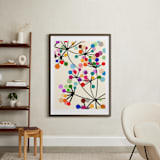 "Flowering Tree" - Art Print in pink by Angel Estevez - In a Room
