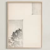 "Elossa II" - Art Print in Vintage Beige by jinseikou - Framed